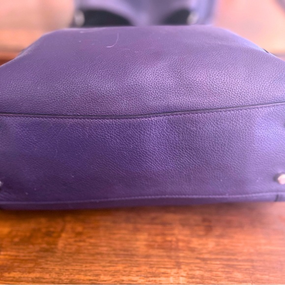 COACH 36468 Edie 31 Shoulder Bag In Pebble Leather - VIOLET/SILVER - Picture 12 of 12